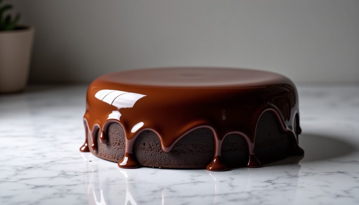 Recette simple pour un glaçage miroir au chocolat ultra brillant