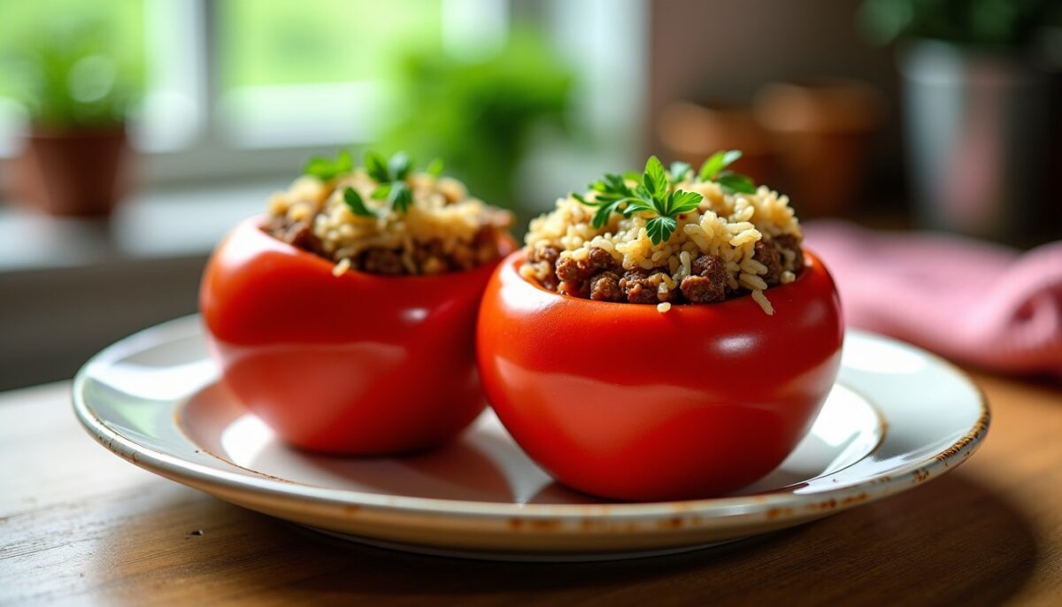 Recette authentique de tomates farcies à l’ancienne, garnies de riz traditionnel