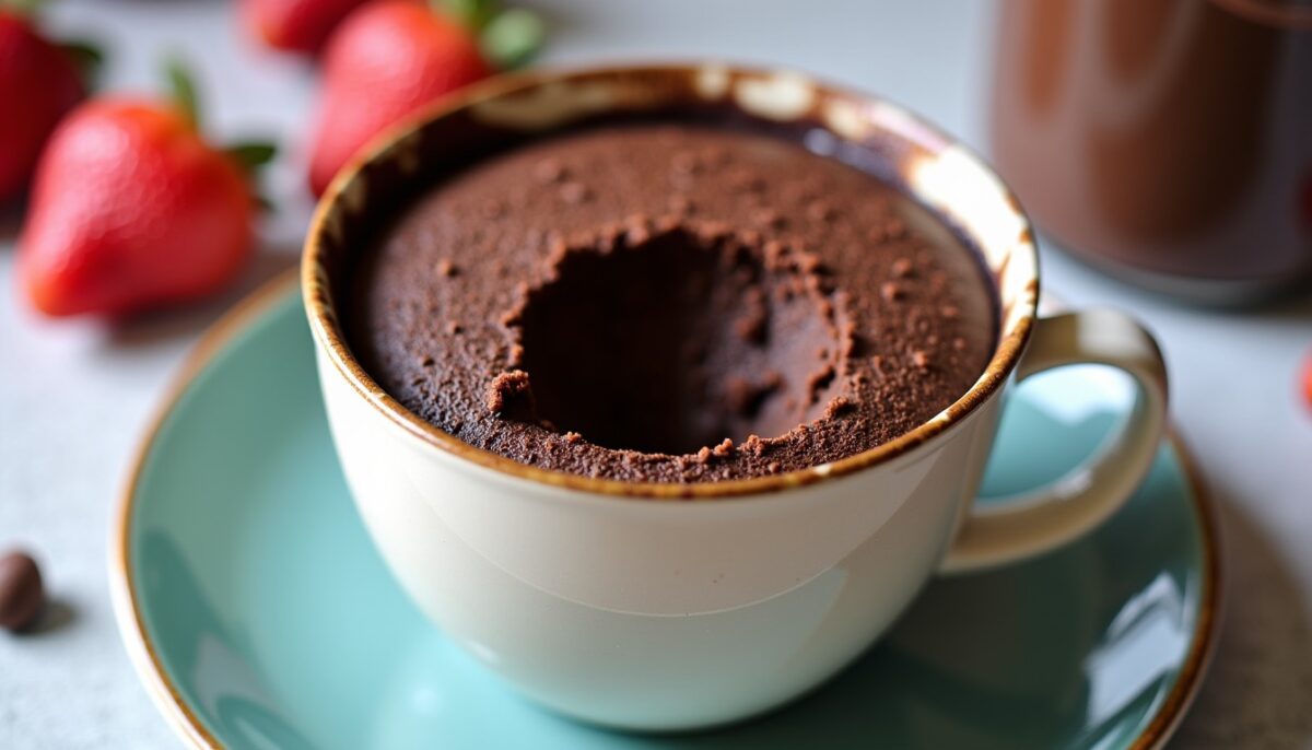 Recette rapide et facile de mug cake au chocolat sans beurre